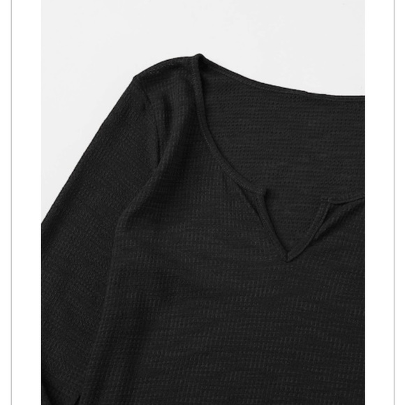 NEW | Lettuce Hem waffle cropped top - Picture 4 of 5